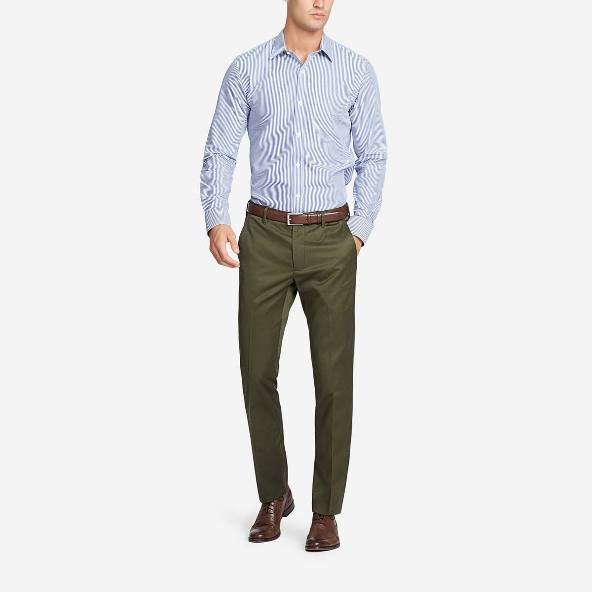 Olive Tailored Chinos