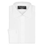 Bespoke - White Evening Shirt With Fly Front