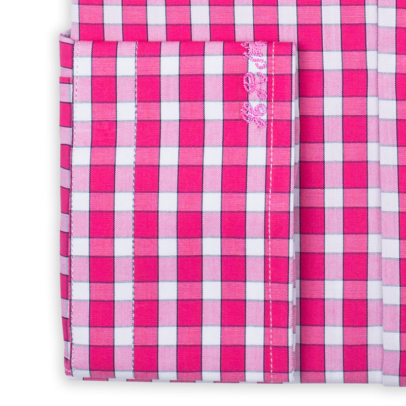 Pink Checked Bespoke Shirt
