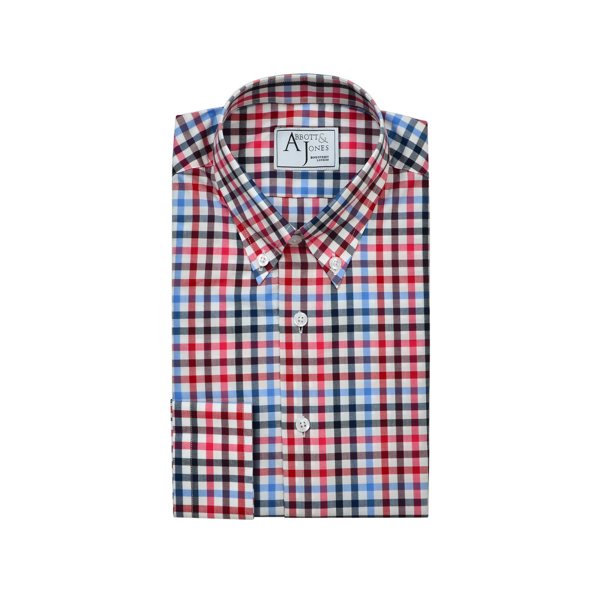 Bespoke - Red, Blue & Black Checked Shirt