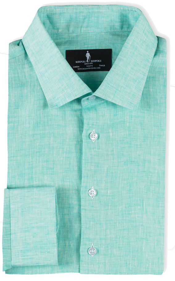Bespoke Green Linen Shirt