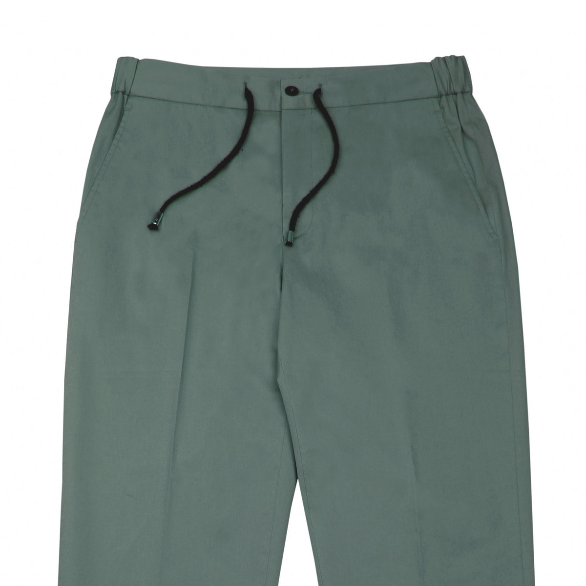 Dark Olive Tailored Drawstring Chino