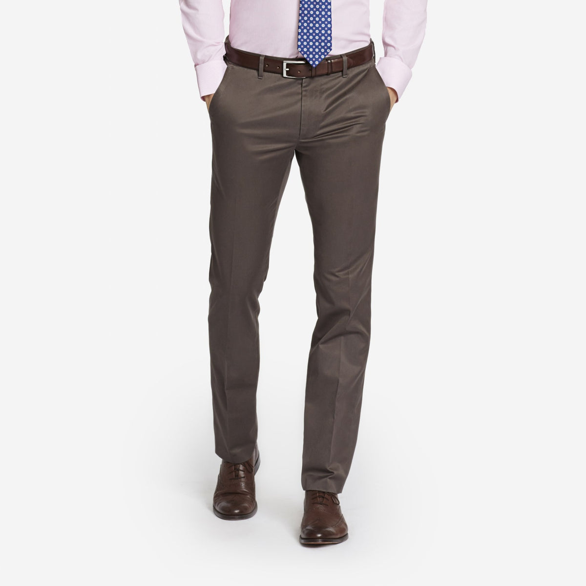 Brown Tailored Chinos