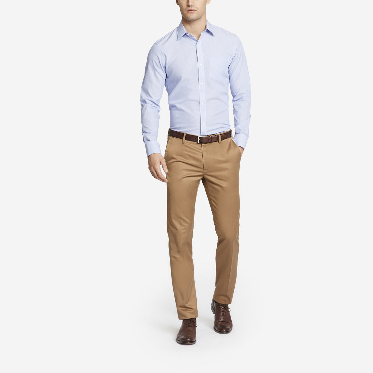 Khaki Tailored Chinos