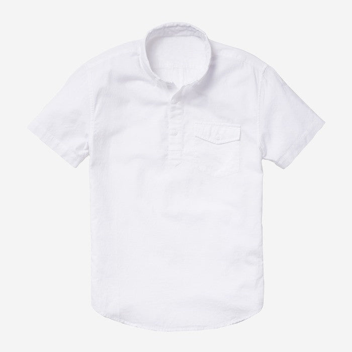 Bespoke - White Popover Short Sleeve Shirt